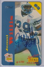 1995 Signature Rookies Auto-Phonex $2 Phone Cards /3750 James Willis #7 Auto LC