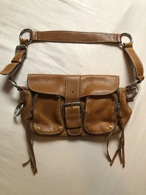 Vintage 90s Roots Canada Leather Waist /Short Shoulder Satchel Very Good — 第 1/4 张图片