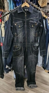 Vintage Beyoncé Dereon Denim Boilersuit/Jumpsuit Size Medium Y2K. Cowboy Carter - Picture 1 of 4