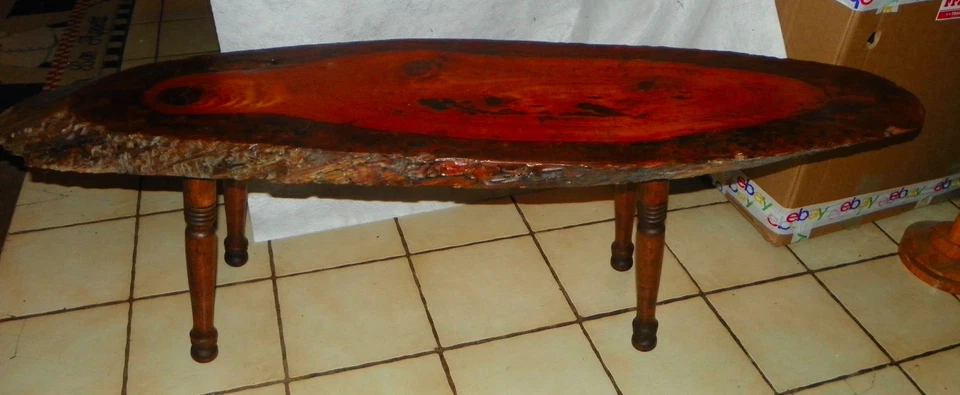 Mesa/banco de centro Solid Cherry Live Edge (CT-130) - Imagem 1 de 4