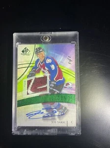 joe sakic SP game used patch,auto 1/1 - Picture 1 of 3