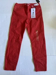 Celebrity Pink Skinny Jeans Womens Size 11/30 Ankle Skinny Fire Orange High Rise - Picture 1 of 9