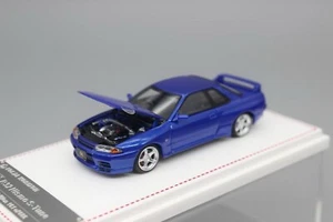 Nissan GTR R32 Nismo S-Tune escala 1/64 FH modelo de coche fundido a presión azul juguete regalo - Imagen 1 de 6