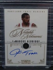 2010-11 National Treasures LaMarcus Aldridge Notable Nicknames Auto #4/25