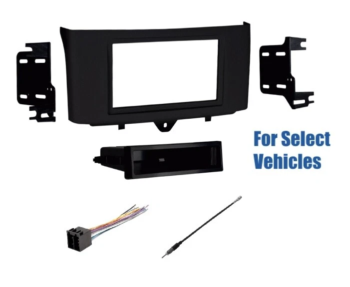 Combo de kit de cables de tablero de radio de coche Din único para Smart Fortwo 2011 2012 2013-2015 Foto 1 de 1