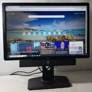 Dell P2213F 22'' Widescreen LCD Pro Monitor W/Dell AX510PA Soundbar Speakers - Picture 1 of 8
