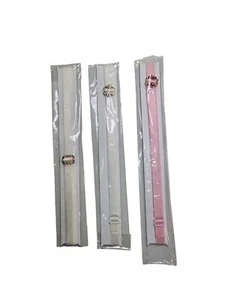 Neu ohne Etikett elfenbein rosa BH-Träger verschiedene 3er Set Strasssteine verstellbar *lesen* - Bild 1 von 12