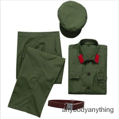 1960's Chinese People's Liberation Army Officer Mao Cadre Green Uniform Vintage - Image 1 of 4