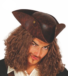 Leather Tricorn Costume Hats for sale 