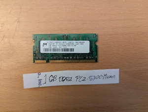 Micron PC2-5300 1 GB SO-DIMM 667 MHz DDR2 Memory (MT8HTF6464HDY-667B3) - Picture 1 of 1