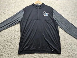 San Jose Sharks Pullover Erwachsene XL Fanatics Pro 1/4 Zip Mock Neck NHL Hockey - Bild 1 von 9
