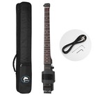 Batking Electric Travel Headless Guitar With Tremolo Black Color Canadian Maple