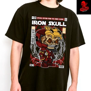 Camiseta de Algodón Unisex Calavera de Hierro Marvel Película Personaje de Cómic Funko Pop S–3XL 🎃 - Imagen 1 de 11
