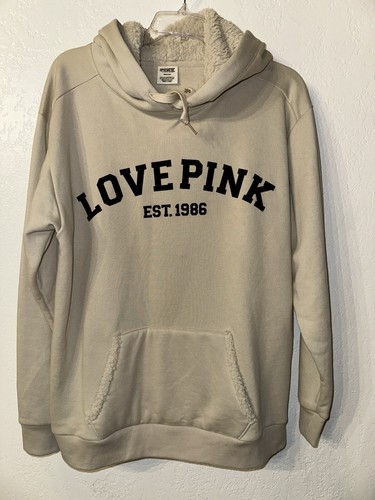 OFF WHITE Felpa con cappuccio maglione Victoria's Secret rosa Everyday Lounge Campus colore avorio medio