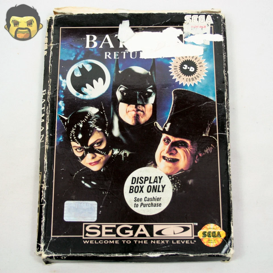 Batman Returns Sega CD 1993 KB Kay Bee Toys Display CIB Complete with Reg Card - Image 1 of 4