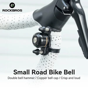 ROCKBROS Dual-Hammer Copper Alloy Bicycle Bell for Adults Most Grip Positions - Bild 1 von 13