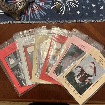 Lot Of  6 New  Connie Spurlock & Teri Chandler Patterns; Snow Folks, Floozies - Image 1 of 4