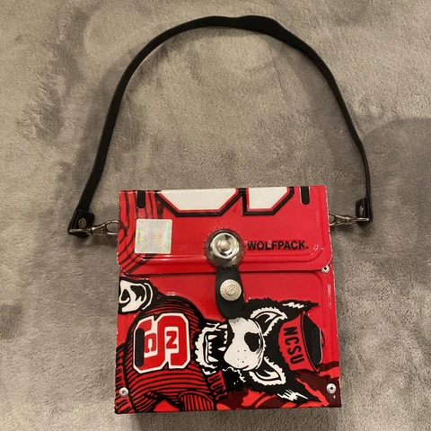 Littlearth N.C. State Wolfpack License Plate Purse Tuffy NCSU Handbag Cover