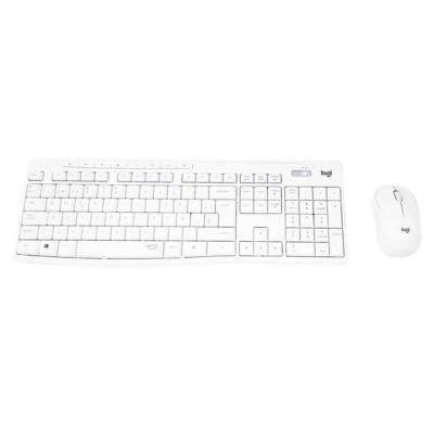 Logitech MK295 Silent Wireless Keyboard & Mouse Spanish QWERTY White 920-009822 - Image 1 of 3