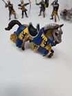 Schleich 2003 World of Knights Blue and Old Gold Tournament Horse