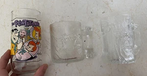 Flintstones McDonalds/Hardees Glass Blessed Event/Pre-Dawn/TreeMendous LOT - Picture 1 of 2