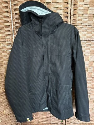 Jaqueta de Snowboard BONFIRE 20º Aniversário Listra Preta Bolsos Táticos Pequenos - Imagem 1 de 4