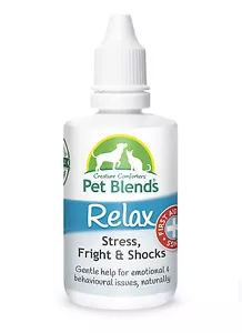 Remedio Natural para Mascotas FUEGOS ARTIFICIALES MIEDO ANSIEDAD CALMANTE para Dog Cat Horse Relax Blend - Imagen 1 de 12