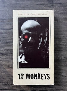 12 Monkeys VHS 1995 Tape Academy Screener FYC Promo Terry Gilliam Brad Pitt - Picture 1 of 6