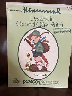 Auténtico folleto Hummel punto de cruz 16 diseños Paragon Needlecraft 1980 Foto 1 de 4