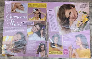 Vintage 1987 Gorgeous Hair Tips Magazine Full Page Print Ad 80s Beauty Retro - Picture 1 of 3
