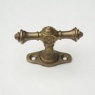 Fenstergriff Olive Jugendstil Gründerzeit Messing antik (51-A)