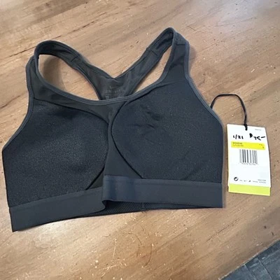 Sujetador deportivo Nike High Support malla de entrenamiento Dri-FIT para mujer S gris brillante Foto 1 de 4