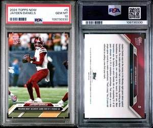 2024 Topps now Jayden Daniels PSA 10 Washington Commanders #5 - Picture 1 of 1