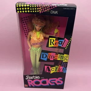 Barbie & The Rockers Diva 1986 Mattel #3159 Barbie Puppe NRFB - Bild 1 von 9