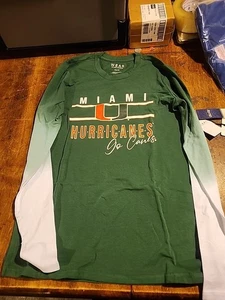 WEAR by Erin Andrews Miami Hurricanes LS Tunic Shirt Womens XS  NWT $55 Retail - Picture 1 of 6