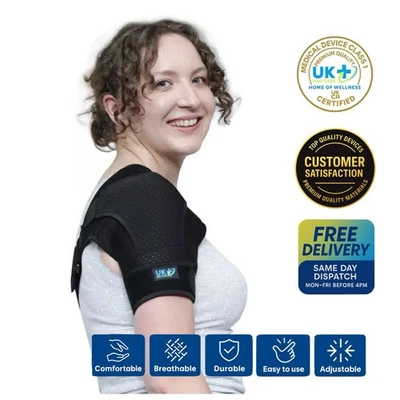 Shoulder Brace Rotator Cuff Support Injury Guard Strap for Arthritis Pain Relief - Image 1 of 4