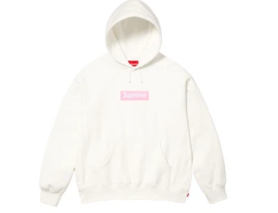 Sudadera con Capucha Supreme Box Logo (FW25) Blanca Pedido Previo - M L XL ✅ Foto 1 de 2