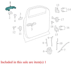 2010–2017 GMC Terrain Exterior Door Handle Front Left OEM 22867288 Used - Bild 1 von 22