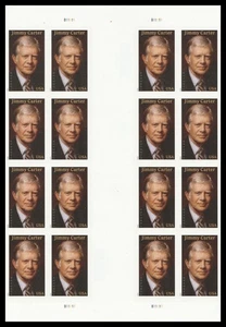 US 6043a Jimmy Carter imperf NDC vert gutter block 16 MNH 2025 - Picture 1 of 1
