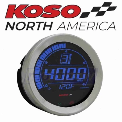 Koso 4in. Tachometer Gauge for 2004-2009 Harley Davidson FLHT Electra Glide ez Foto 1 de 4