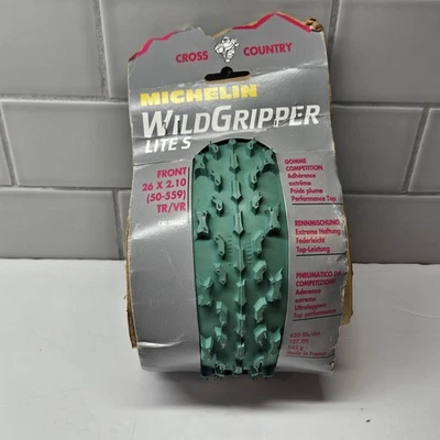 Neumático delantero VERDE Michelin WildGripper Lite S para bicicleta de montaña 26"x2,10 NOS Foto 1 de 4