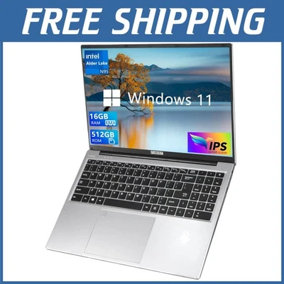 Gaming Laptop 2025 Windows 11 Pro 16" FHD 16GB RAM 512GB SSD - Image 1 of 4