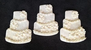 6 pasteles de boda hechos a mano papel morera adornos de ducha álbum de recortes  - Imagen 1 de 3