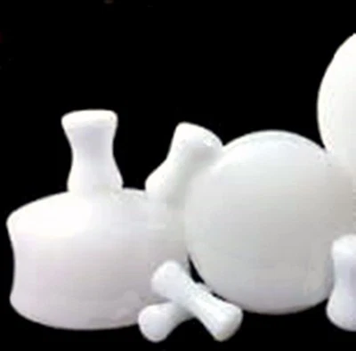 PAR-Piedra Ágata Nieve Jade Sillín Acampanado Tapones para los Oídos Calibre 05mm/4  Foto 1 de 4