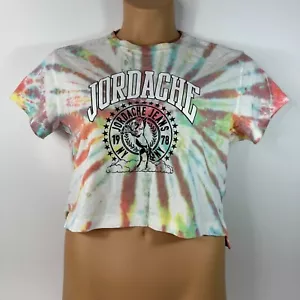 Vintage Jordache Crop Cropped Top Shirt Tie Dye Made in USA Womens Medium M - Picture 1 of 10