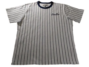 Bogey Boys Shirt XL Heavyweight Tee White Navy Stripe Golf - Picture 1 of 6