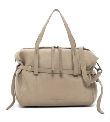 Liebeskind Berlin X2306 Caribou 复古 Lux 系列灰色皮革挎包 — 第 1/4 张图片