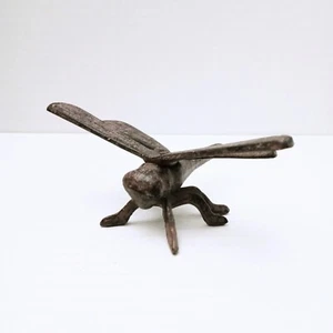 Gusseisen Libelle rustikal lebensecht Drachenfliege Insekt Figur 4,25 cm lang - Bild 1 von 8
