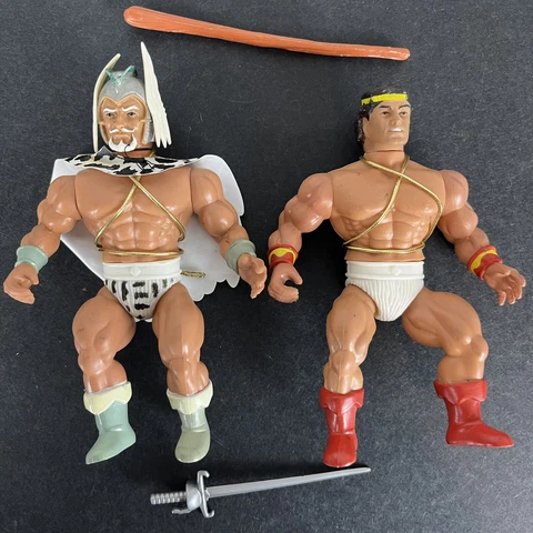 VTG Remco Lot 2 Lost World of Warlord action figures Warlord / Hercules 1982 Cover