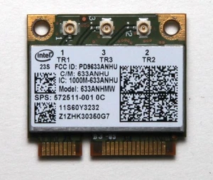 Intel Centrino Ultimate-N 6300 wireless WiFi card A/B/G/N HP 633ANHMW 60Y3233 - Picture 1 of 6